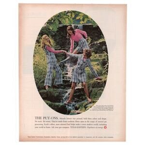 Texas Eastern Natural Gas Pipeline Magazine Advertisement Vintage Energy Women